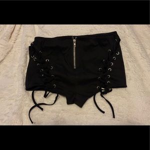 Lace Up Booty Shorts